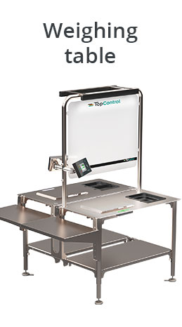 Weighing table